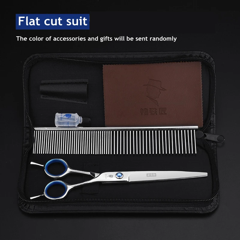 Description Picture 5 of itemProfessional Pet Grooming Scissors Teddy Hair Trimmer Set Curved Hair Clippers Cat Dog Nail Clippers Hair Scissors