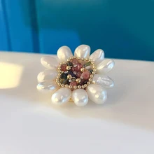 Семь девушек, новая жемчужная брошь, настоящее барокко, пресноводная жемчужина, броши для женщин, вечерние, ручная работа, креативные, модные, ювелирные изделия, подарки