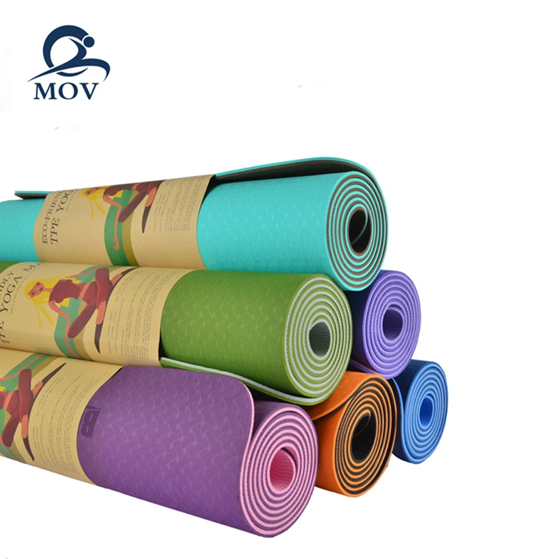 1830*610*6mm Eco Friendly Double Layer Yoga Mat | Спорт и развлечения