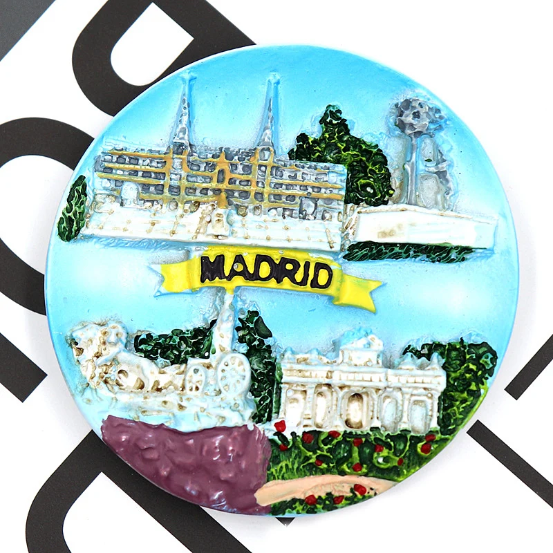 

Famous Landscape Travel Refrigerator Magnetic Sticker Souvenir Gift Modern Home Decor Resin Fridge Magnet Supplies