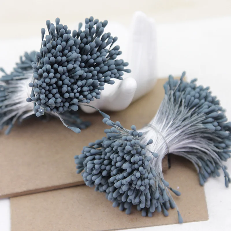 900Pcs Mini Flower Stamen Set - 3mm Pearl Double Heads, DIY Craft Wedding Decoration Supplies - View #2