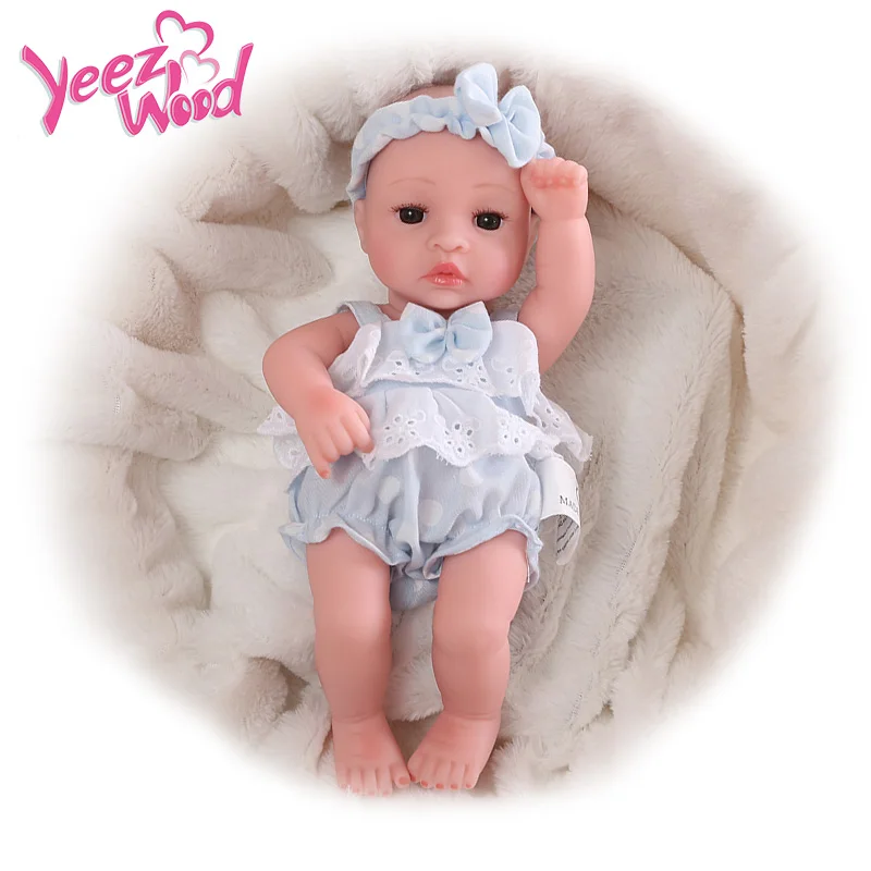 10 дюймов Reborn Baby Doll весь тело мягкий силиконовый Детский Кукла мягкий реалистичный винил милый подарок на день рождения для детей