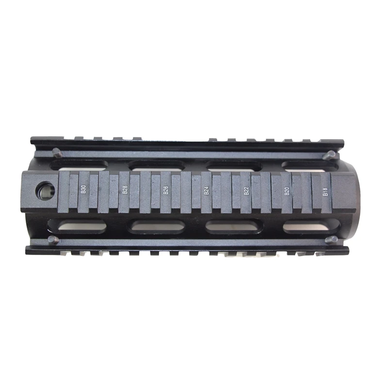 Охотничьи аксессуары 6,7 дюймов Quad Rail Handguard тактический страйкбол винтовка шестерни карабин Пикатинни Вивер установленный рельс для AR-15 M4