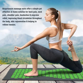 

Acupressure Mat and Pillow Set For Body Back Pain Relief Sleep Improve Massage Mat Spike Acupuncture Pad Acupressure Cushion