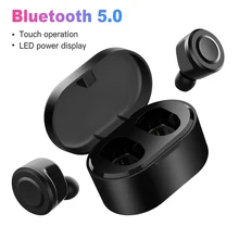 A6 Bluetooth Earphone TWS 5 0 LED Display Wireless Gaming Headset Headphone Waterproof Stereo Earbud With Mic For iphone samsung