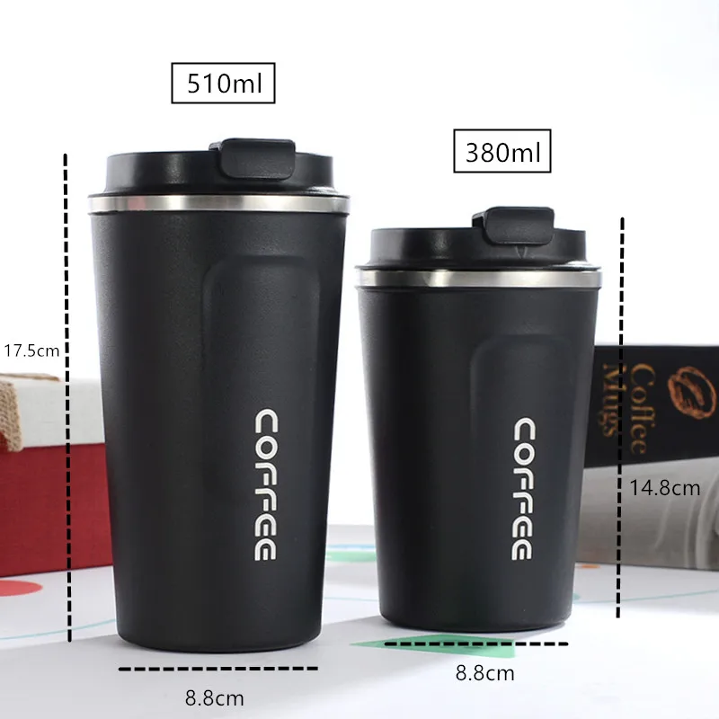 

380ml/510ml Coffee Thermos bottle Stainless Steel Portable Car Mug Vacuum Flasks Travel Thermo Cup Water Bottle Thermocup