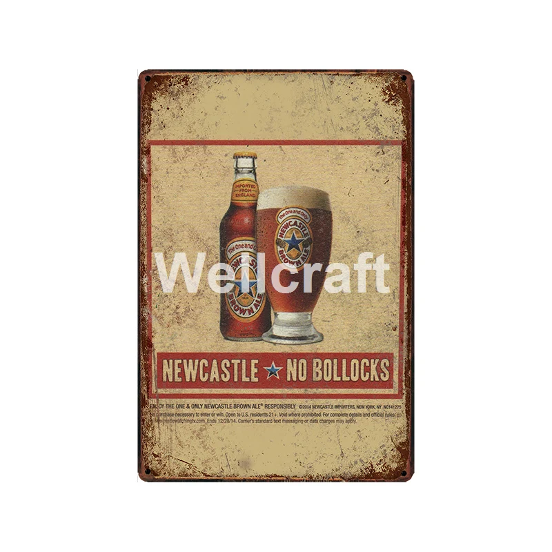 [ WellCraft ] Bock HAMMS Cole Beer Tin Signs Vintage Painting Bar Pub Poster Custom Decor LT-1967 - Цвет: GLC-16464