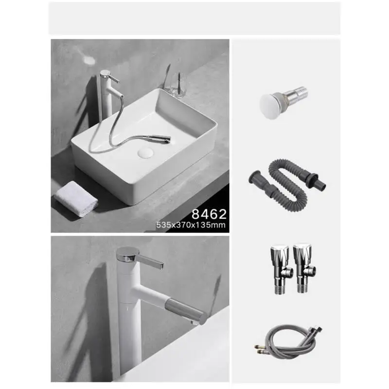 Sobre Encimera Banyo Basin De Mano Black Bagno Cuba Para Lavandino Nablatowa Vanity Umywalka Pia Banheiro Lavabo Bathroom Sink - Цвет: MODEL W