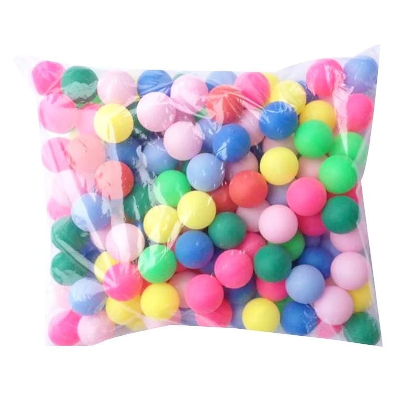 Yaootely 150Pcs/Pack Colored Pong Balls 40mm Entertainment Table Tennis Balls Mixed Colors Beer Pong Balls Game 