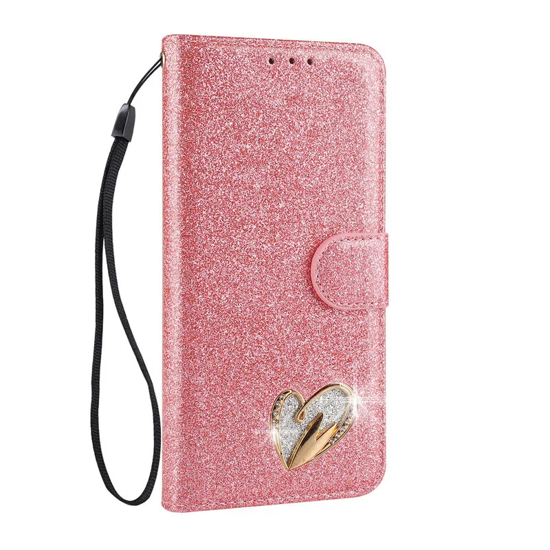 Note 9 8 10 Plus чехол для samsung Note 10 Plus чехол Роскошный кожаный чехол для телефона на samsung Galaxy Note 10 чехол на магнитной застежке - Цвет: Розовый