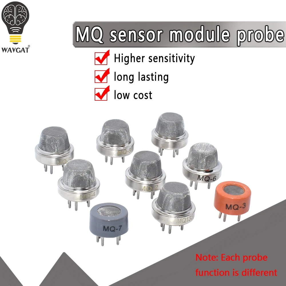 MQ серии Сенсор s MQ135 MQ2 MQ3 MQ5 MQ7 обнаружения газовый датчик, детектор Сенсор детектор MQ-135 MQ-2 MQ-3 MQ-5 MQ-7 DIP