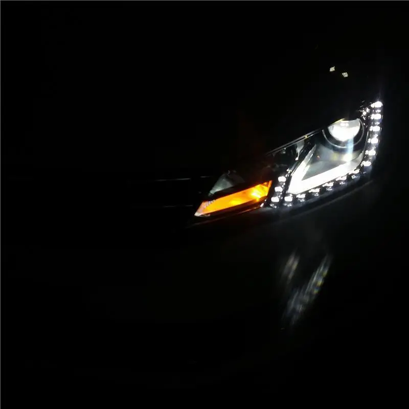 Para Авто ходовые наружные Drl боковые поворотники светодиодные фары Задние Автомобильные фары в сборе для Volkswagen Jetta