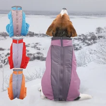 Светоотражающая хлопковая одежда для маленькой собаки зимний комбинезон пуховая куртка для щенка для маленького мальчика/девочки комбинезон для собаки Костюм