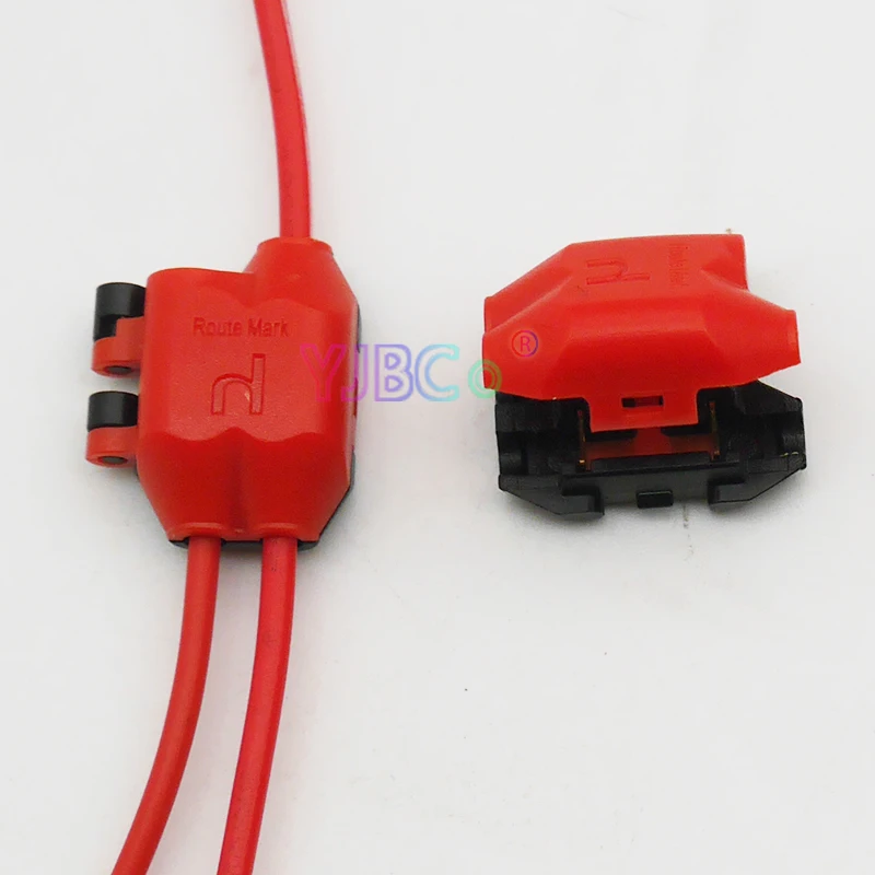 

5/100 PCS 1pin to 2pin Wire Crimp Splitter Terminals Y type Wire Connectors led strip light cable Scotch Lock Quick Splice