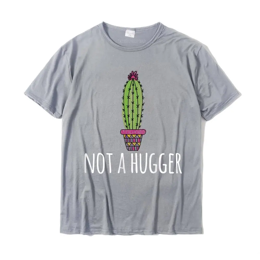 Gift T Shirt 3D Printed Short Sleeve On Sale O Neck 100% Cotton Tops T Shirt Geek Tshirts for Men NEW YEAR DAY Womens Not A Hugger Funny Introvert Cute Cactus Tank Top__MZ23205 grey