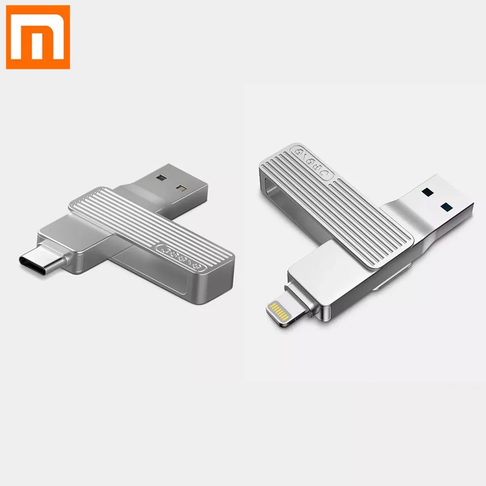  Xiaomi Jesis USB Type-C Dual Interface USB 3.1 Mobile Phone U Disk Aluminum Alloy Material 32GB 64G