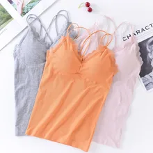 Многоцветная Женская майка, кружевная, длинная, безрукавка, бесшовная, с подкладкой, топ, крест, красота, сзади, лифчики