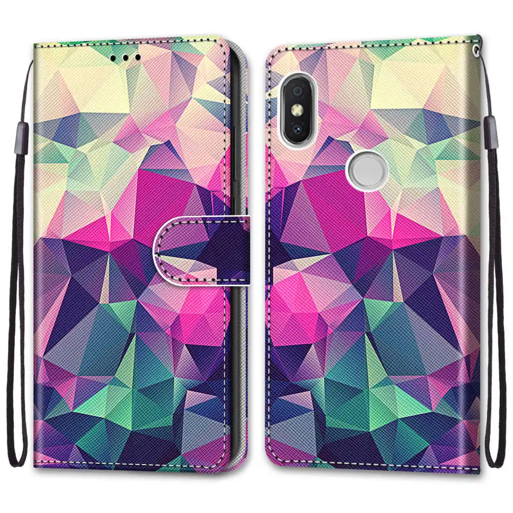 2 Phone Funda For Xiaomi Redmi S2 Y2 Case Flip Leather Wallet Stand Hold Cover For Xiaomi Redmi 3 3S Case Book Luxury Capa Bag - Цвет: 2