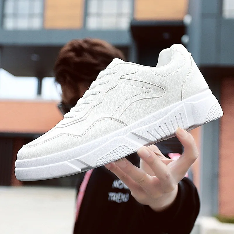 

2019 Spring Hong Kong Style White Shoes Men's Trend Korean-style Fashion Breathable Large Size Students Versatile Casual Couples