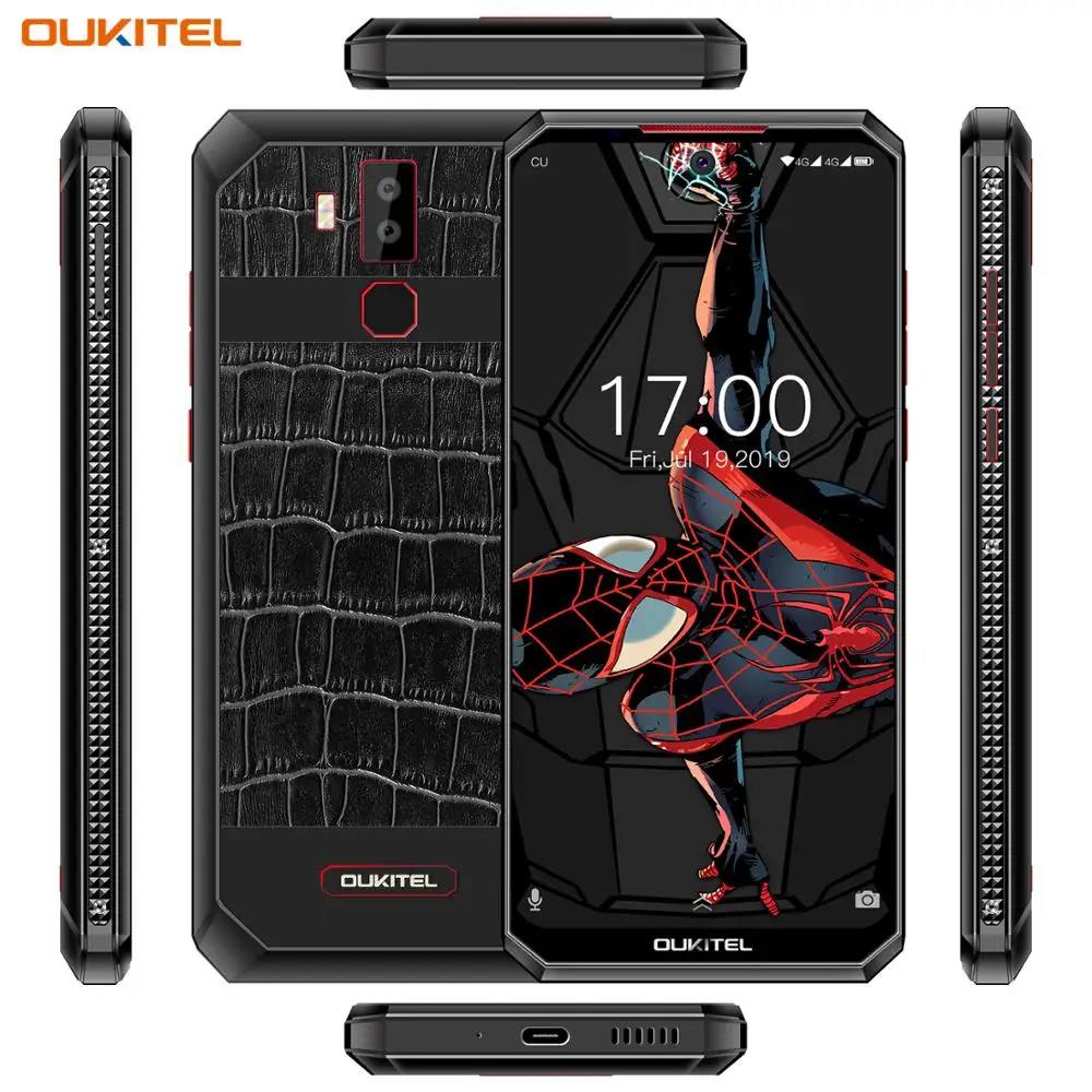 OUKITEL K13 Pro 6,41 ''11000 mAh 4GB 64GB смартфон MT6762 Восьмиядерный Android 9,0 NFC мобильный телефон с функцией распознавания лица 5 V/6A Быстрая зарядка