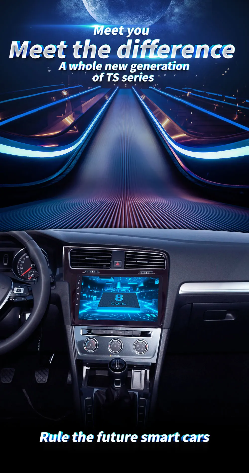 4G Lte Android 9,0 Автомобильная Мультимедийная навигационная система gps плеер для Volkswagen VW Golf 7 2013-18 лет ips экран Радио стерео