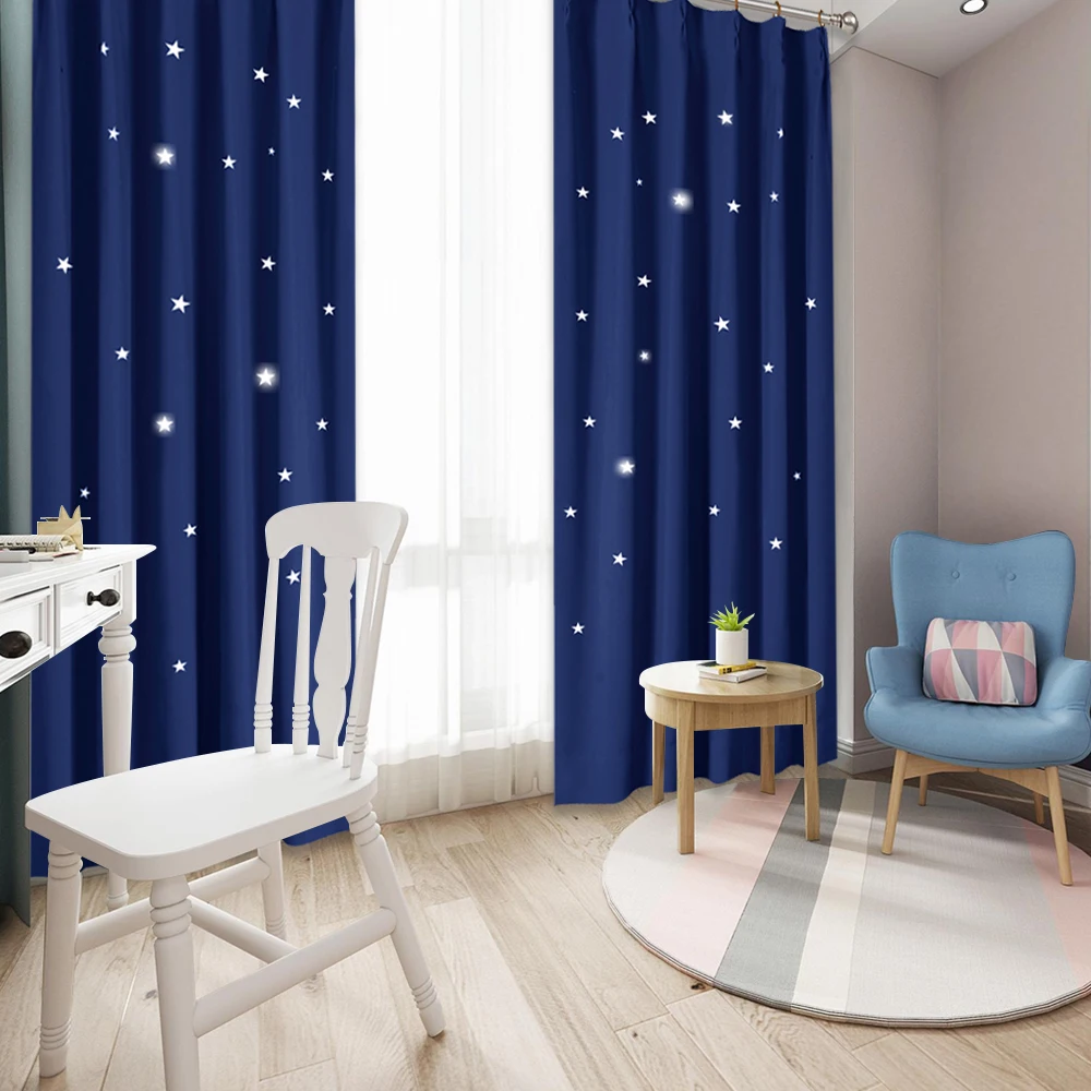 1 шт. драпировка для детской комнаты Звездная ночь|curtains for|blackout curtainscurtains for baby |