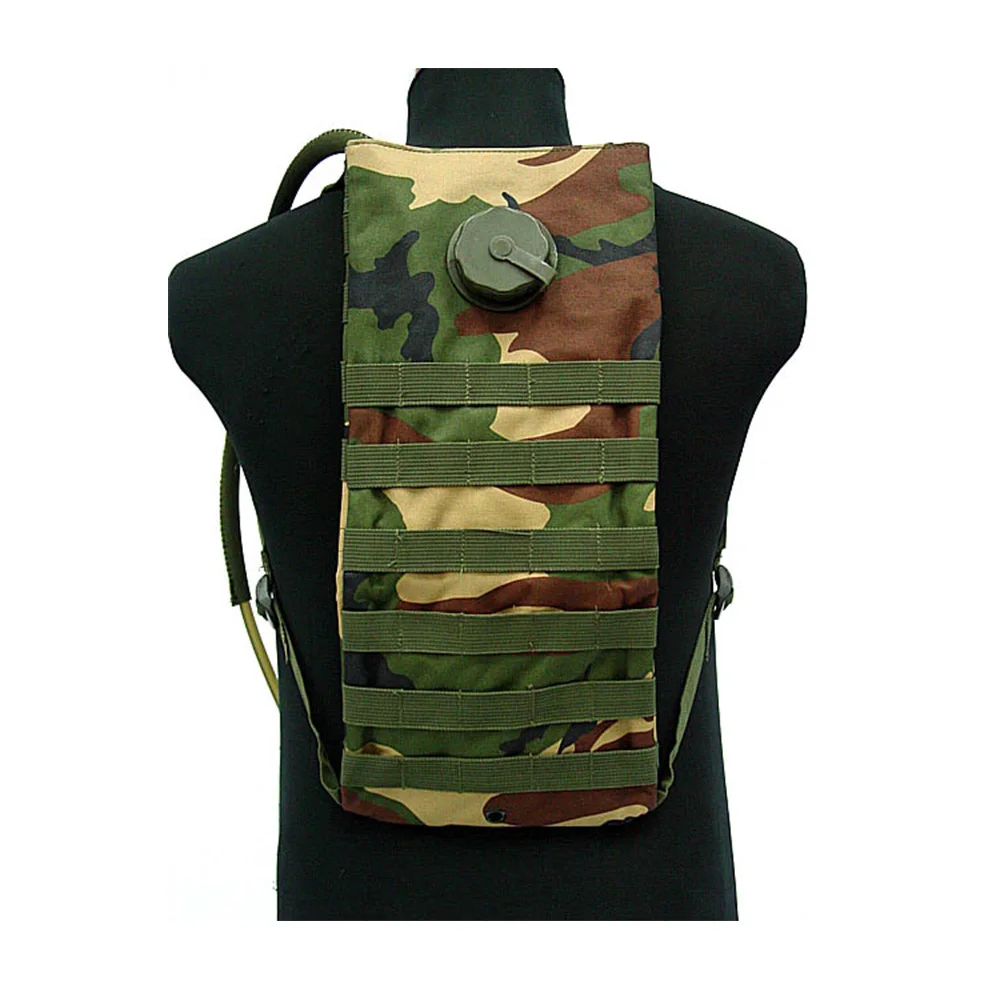 Camo woodland Тактический Molle 3L гидратационная система Спорт на открытом воздухе путешествия езда на велосипеде велосипед сумка для воды рюкзак с мочевым пузырем - Цвет: Camo woodland