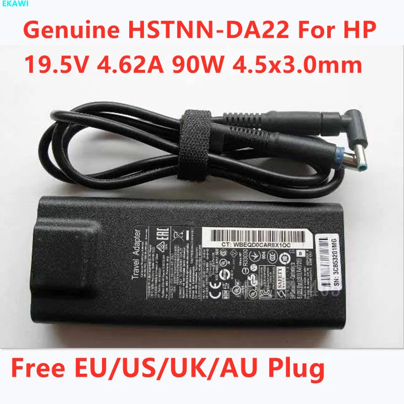 Original 19.5V 4.62A 90W 4.5x3.0mm HSTNN-DA22 AC Adapter For HP ENVY 14 HSTNN-DA26 Travel Laptop Power Supply Charger | Компьютеры и