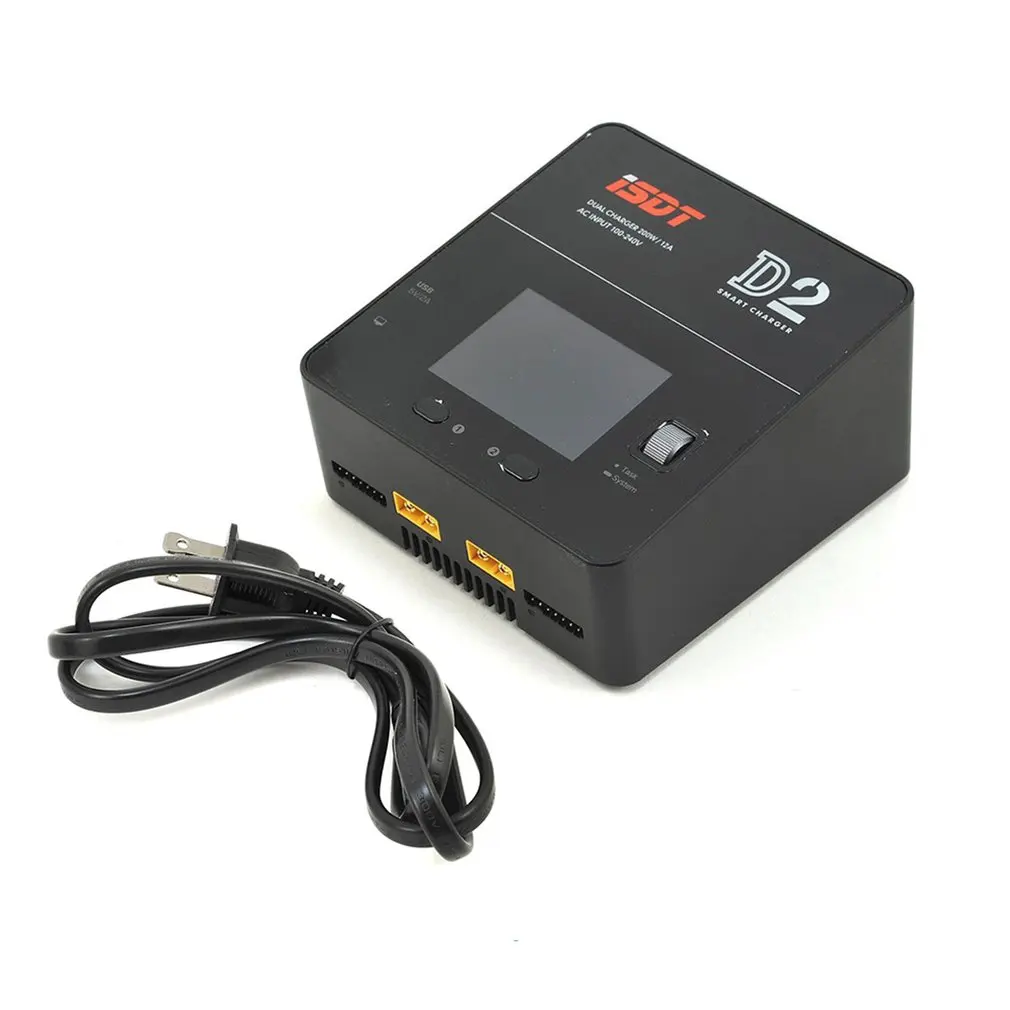 

ISDT D2 200W 24A AC 100-240V Dual Channel Output Smart Battery Balance Charger with LCD Display for LiFe/Lilon/LiPo Battery