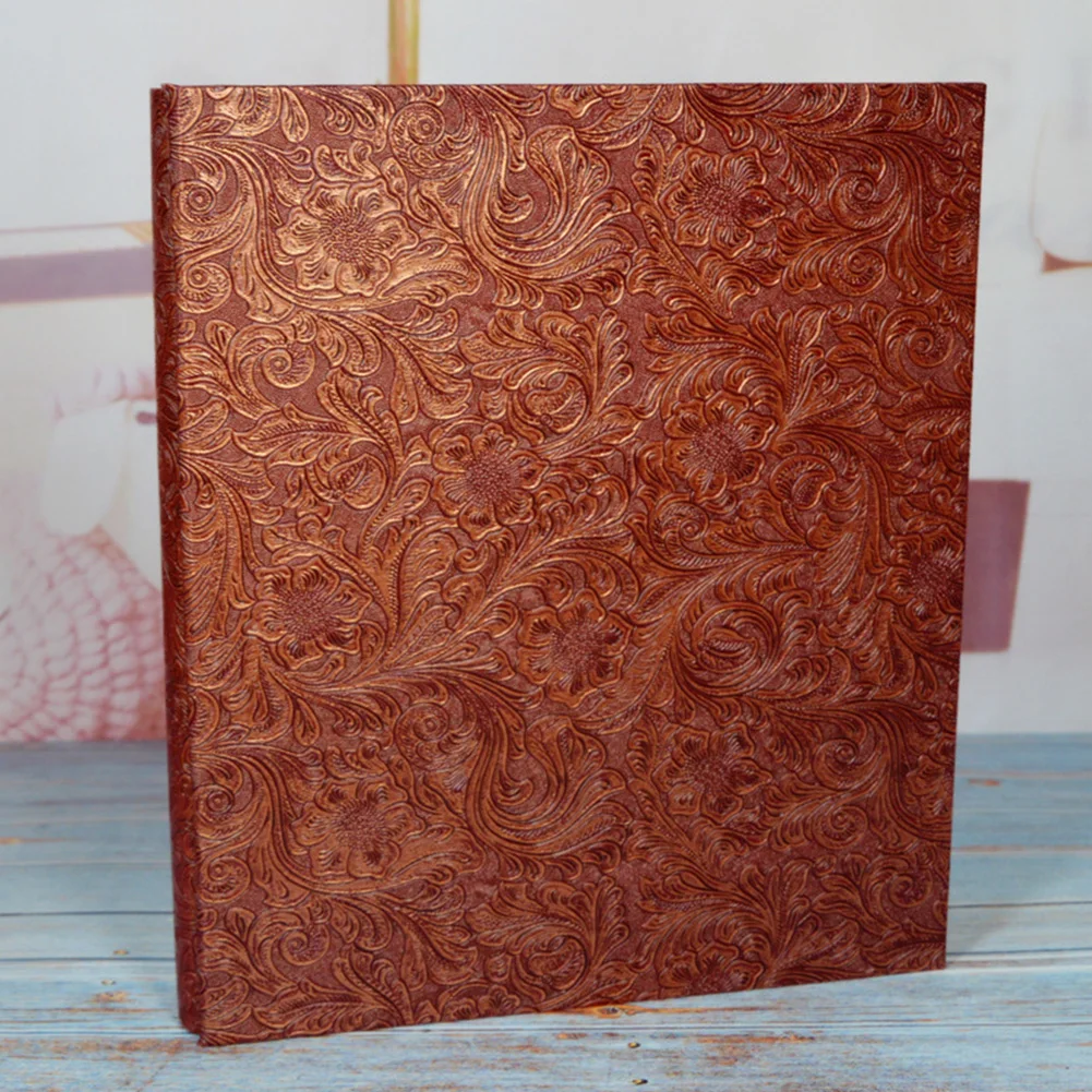 600 с карманами с 6 дюймов Interleaf Тип подарки памятные пейзаж большая дорожная Фото Альбом DIY высокого Ёмкость из искусственной кожи детские Семья
