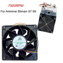 7500rpm substituição do ventilador de refrigeração conector de 4 pinos para antminer bitmain s7 s9 ventilador de refrigeração do radiador