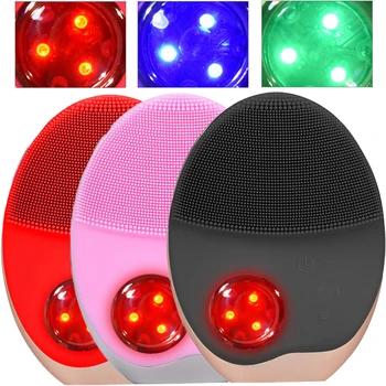 

Professional Electric Face Cleansing Brush Waterproof Deep Pore Facial Cleansing Brush Silicone Face Cleanser Massage Skin Care