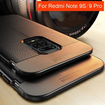 

KEYSION Silicone Shockproof Case for Redmi Note 9 Pro Max Note 9s 8 Pro Ltchi Pattern Phone Cover for Xiaomi Mi 10 Pro Mi 9T Pro