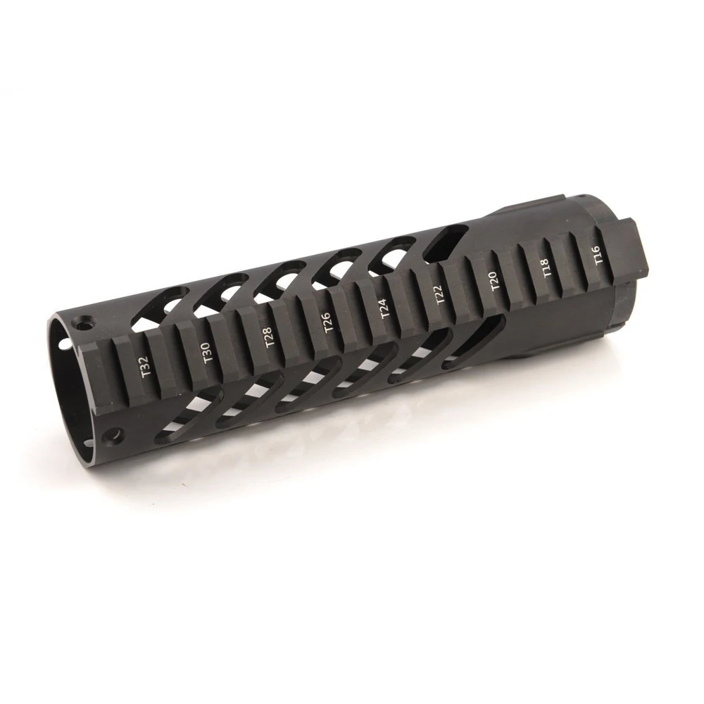 7 дюймов. 223 5,56 мм модульная поплавок Quad Rail KEYMOD Handguard Гайка винтовка Пикатинни Крепление Охота