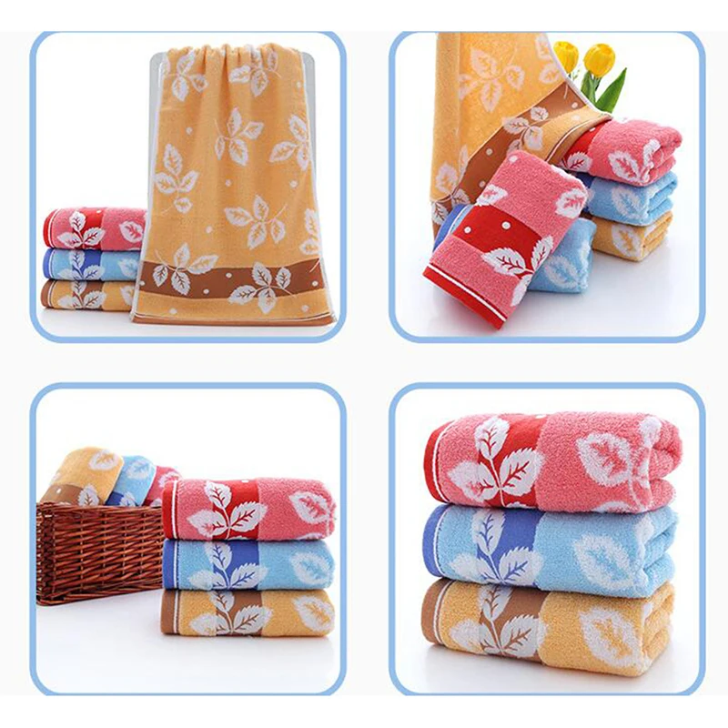 Шапка впитывающее полотенце для взрослых банное полотенце для лица Новое Хлопковое полотенце безупречное мягкое домашнее полотенце с листьями 74*34 см