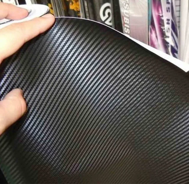 5D Carbon Fiber Black Vinyl Wrap Kit Automotive DIY Wrap Film Tape Roll for  Universal Vehicles - AliExpress