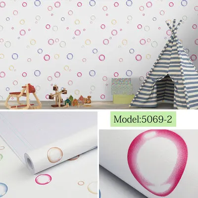 6 ПВХ DIY Детская комната украшение дома мультфильм милые обои самоклеющиеся спальня Девушка Теплый свежий номер прикроватные наклейки - Цвет: 6