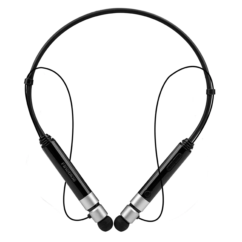 Fineblue FD600i беспроводной NFC auriculares Bluetooth стерео гарнитура наушники анти потеря вибрации голосовые подсказки спортивные наушники - Цвет: Black Silver no box