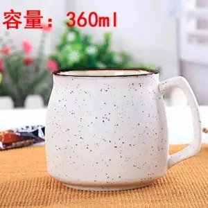 Ceramic Cup Mark Cup Milk Breakfast Cup Large Capacity Advertising Cup Logo Custom Coffee Cup Coffee Cup Travel Ceramic Mug - Цвет: 360ML