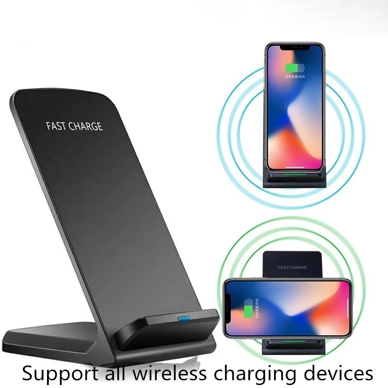 Быстрое беспроводное зарядное устройство Draadloze Oplader для samsung Galaxy A70 A50 Универсальная Подставка для зарядки 10 Вт Быстрая зарядка Chargeur Sans Fil