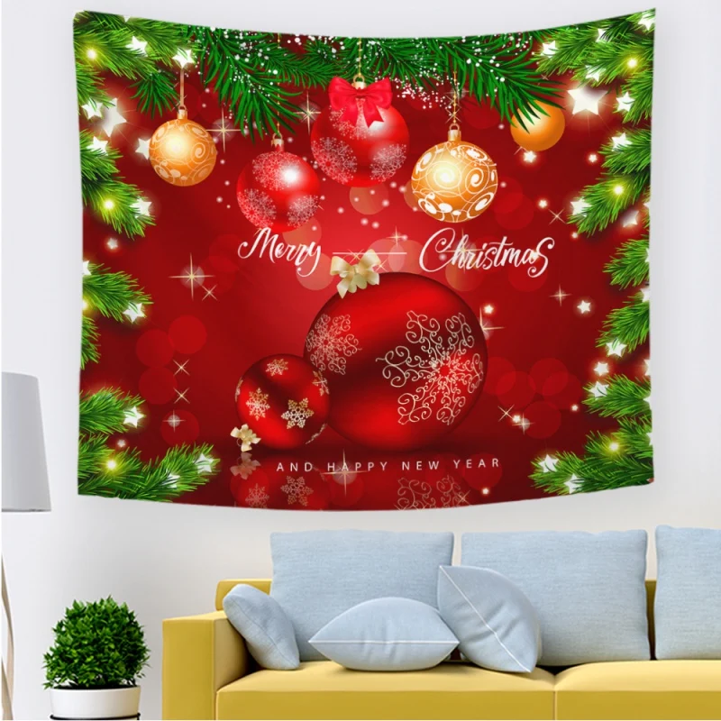 150x130 см гобелен Рождественская настенная Большая Ткань Декор одеяло со снеговиком Коврик для йоги одеяло s пляжный ковер йога Рождественский Декор - Цвет: A12