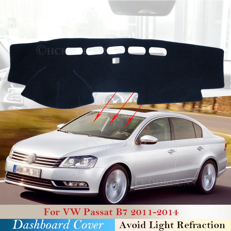 Защитная панель для приборной панели Volkswagen VW Passat B7 2011 ~ 2014 аксессуары детская