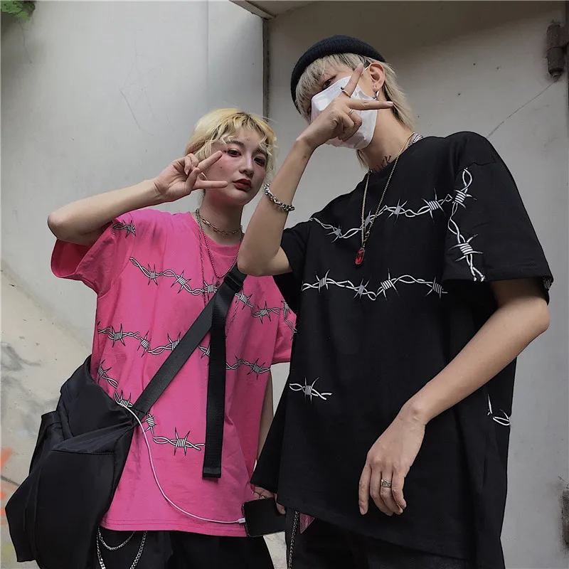 Harajuku женские футболки уличная футболка свободные футболки с коротким рукавом унисекс Одежда для пары Grunge Tumblr Топы|Футболки|   | АлиЭкспресс