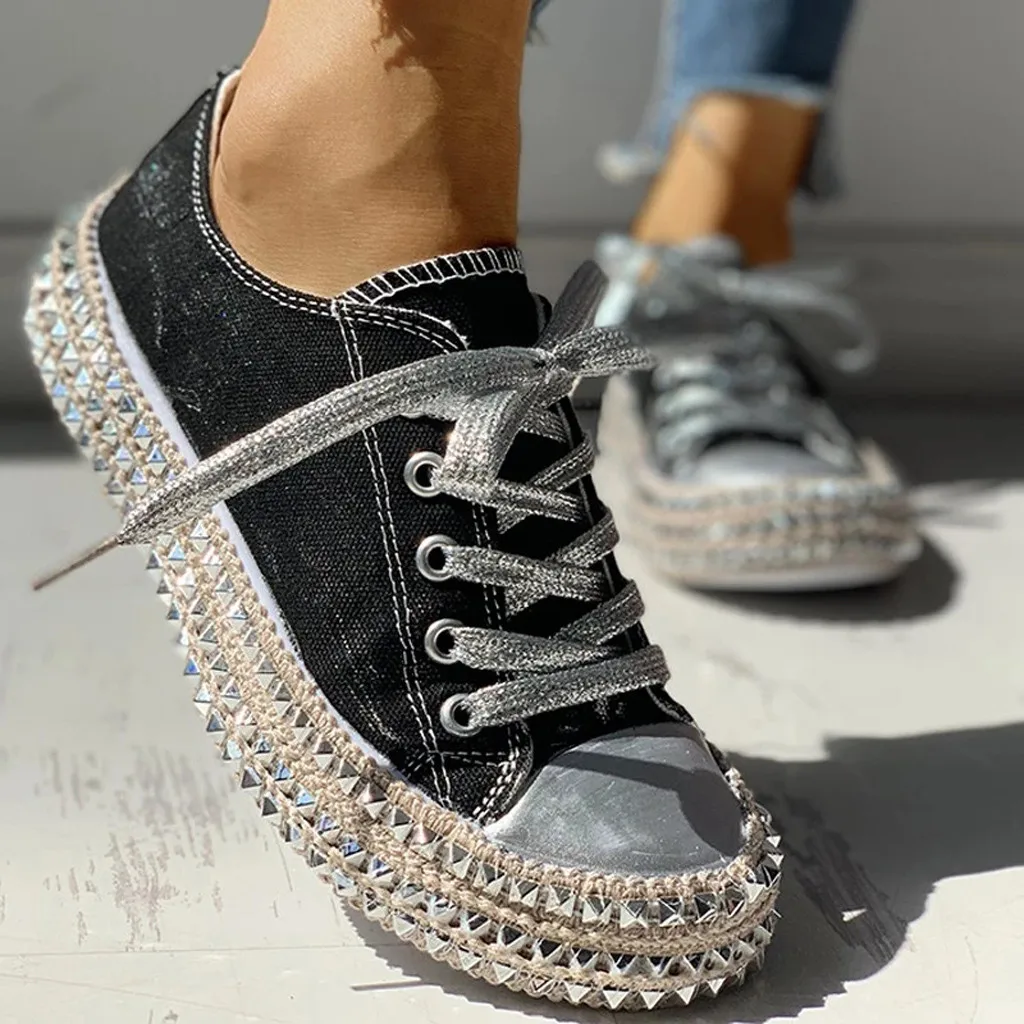 Casual Leopard Hemp Rope Sneaker Woman Shoes Thick Bottom Canvas Sneaker For Woman Non-slip Breathable Sneaker Zapatos De Mujer
