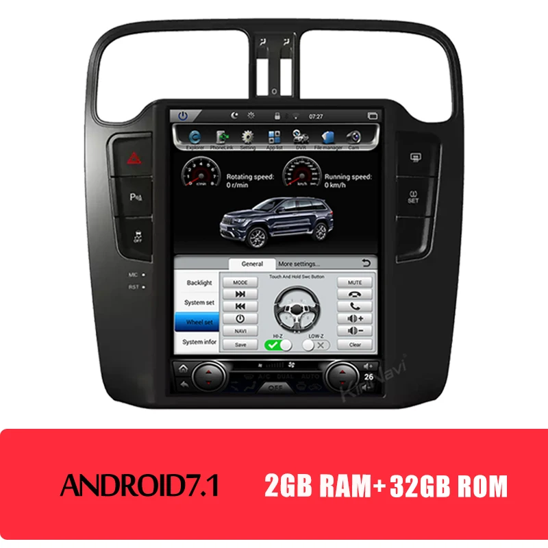 KiriNavi 10,4 ''вертикальный экран Tesla style 1 Din Android 8,1 Автомагнитола для Volkswagen VW POLO автомобильный dvd-плеер gps навигация 4G - Цвет: Android Car Radio