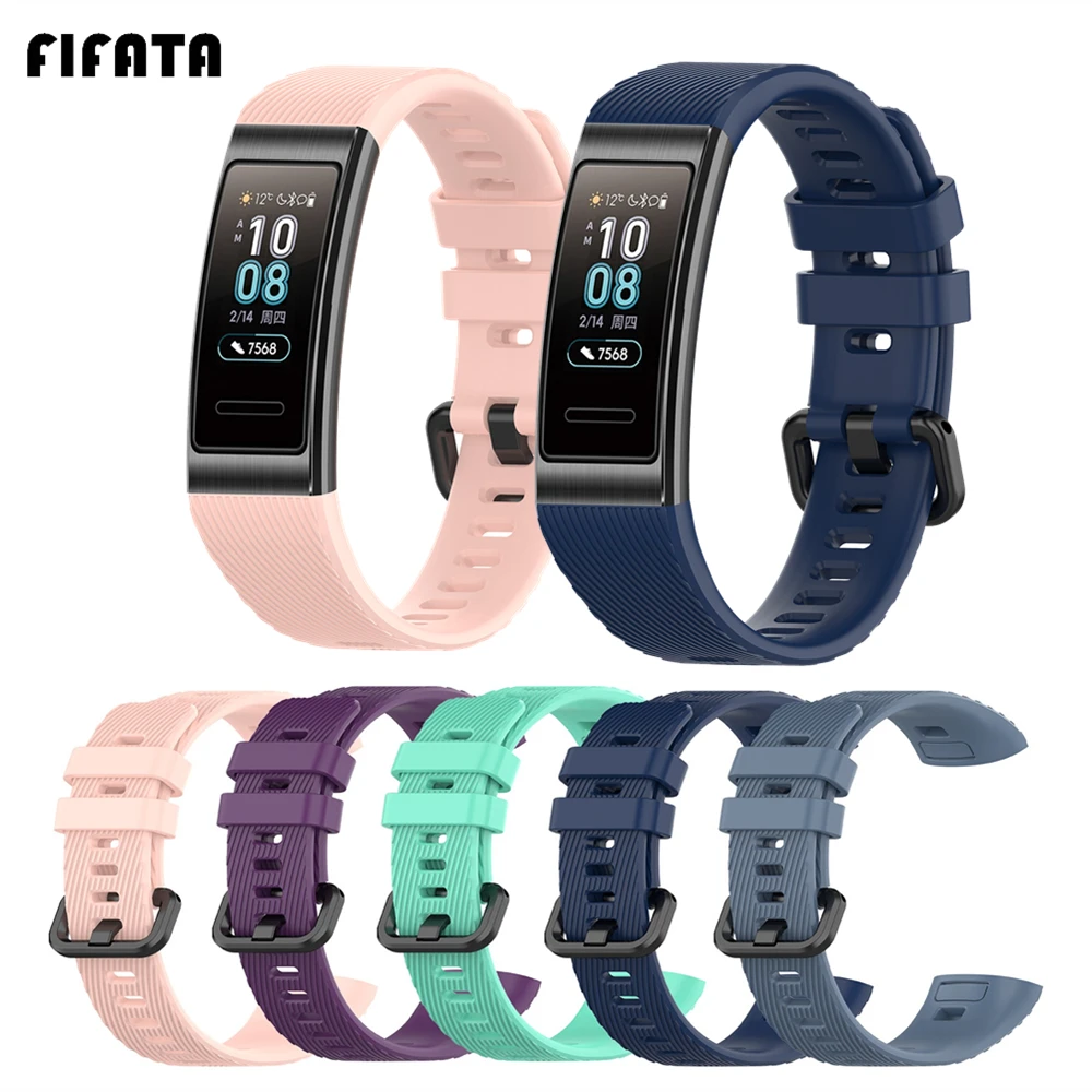 FIFATA силиконовый ремешок смарт-браслет аксессуары для браслете Huawei Band 4 Pro