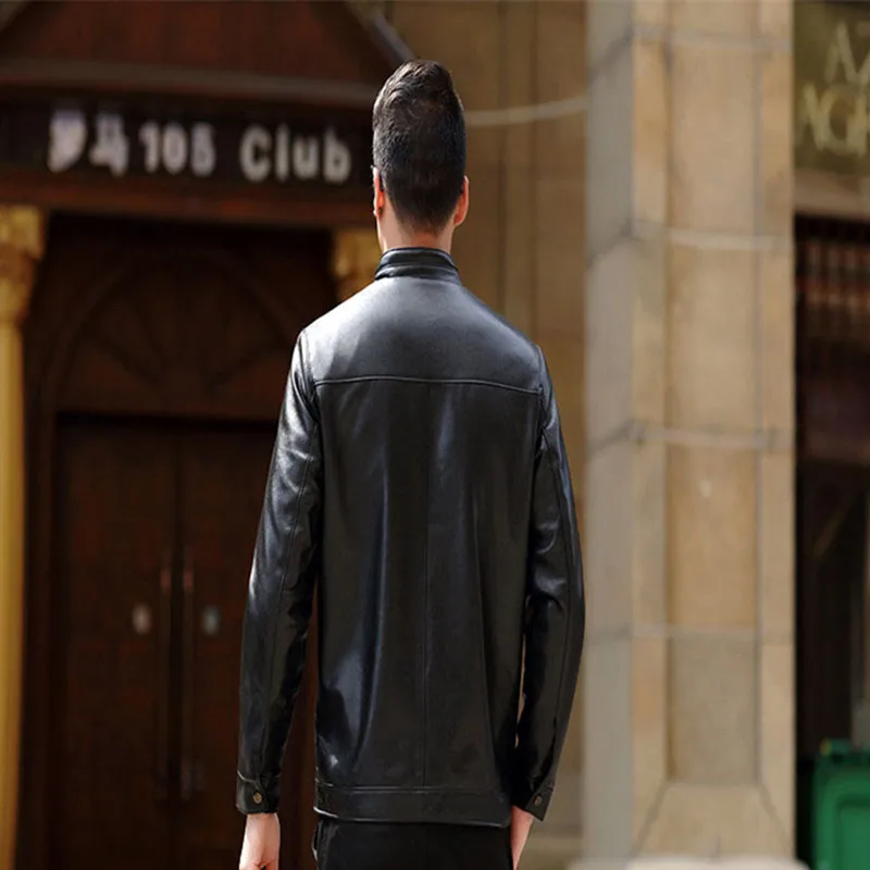 Flash Sale Top Quality Leather Jacket Men Fashion Vintage Steam Punk Motorcycle Biker Jacket Male Zippers Coats Plus Size Veste Cuir Homme