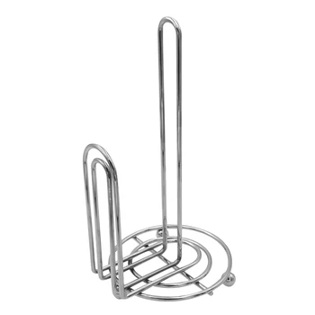 

Stainless Steel Toilet Standing Paper Dispenser Bathroom Paper Roll Holder Stand Home Storage Shelf for Cell Phone