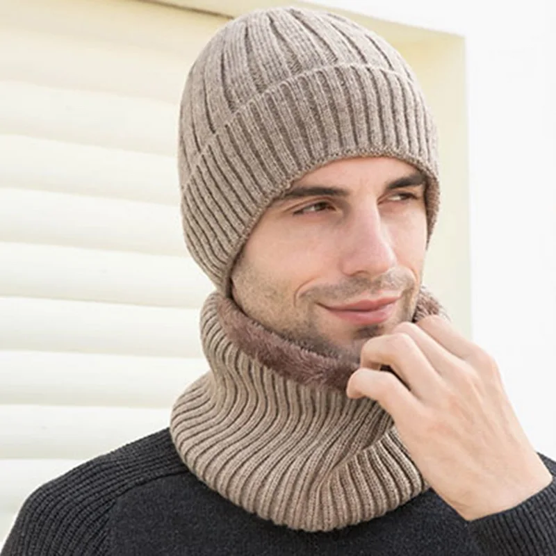 Зимняя шапка Skullies Beanies, зимние шапки бини для мужчин и женщин, шерстяной шарф, шапки, Балаклава, маска, шапка, вязаная шапка
