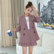 ^^Best Offers Temperament Women's Suit Set Skirt Set Autumn new solid color women's suit Casual high waist skirt suit two-piece high quality ^^Best Offers Temperament Women's Suit Set Skirt Set Autumn new solid color women's suit Casual high waist skirt suit two-piece high quality